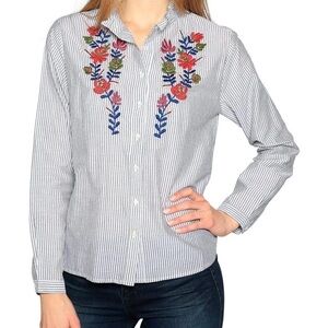 Velvet‎ Graham Spencer Embroidered Top | Medium